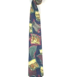 Van Huesen Men's Tie 100% Silk Golf Print